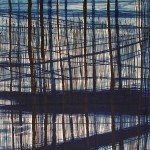 „der Wald steht an dem Ufer“